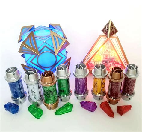 NEW Disney Jedi Holocron & 6 Kyber Crystals Star Wars Galaxy’s Edge ...