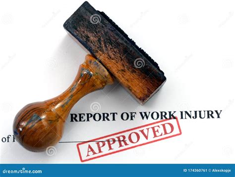 Work injury report stock image. Image of injure, document - 174360761