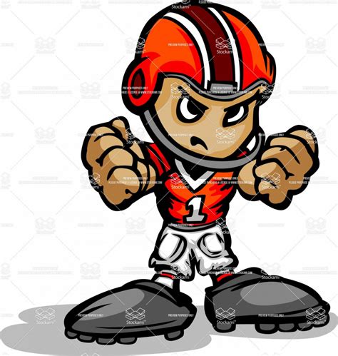 Football Player Football Cartoon Drawing - MGP Animation