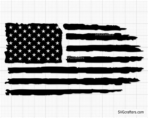 American Flag Svg Us Flag Svg USA Flag Clipart Distressed - Etsy