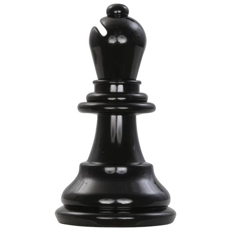 Giant Chess Piece 6 Inch Dark Plastic Bishop | MegaChess