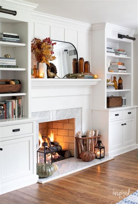 Cozy Fall Mantel Decor Ideas #fall #mantel #decor #ideas #falldecor # ...