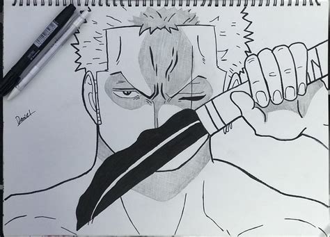 My drawing of my favourite zoro scene. : r/OnePiece