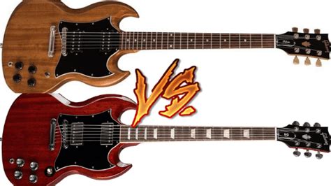 Gibson SG Tribute vs Gibson SG Standard: Differences