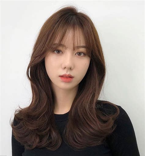 14+ Simple Korean Hairstyles Women Bangs