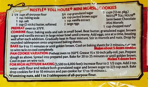 You Drive Me CrAfTy: NESTLE TOLL HOUSE MINI MORSEL COOKIES