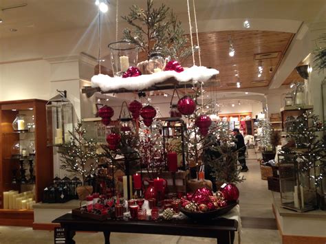 Pottery Barn Xmas display | Red christmas, Holiday decor, Pottery barn