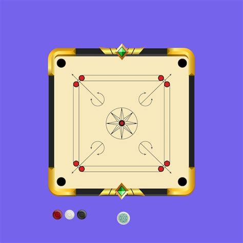 Premium Vector | Vector carrom board design for the mobile game user ...