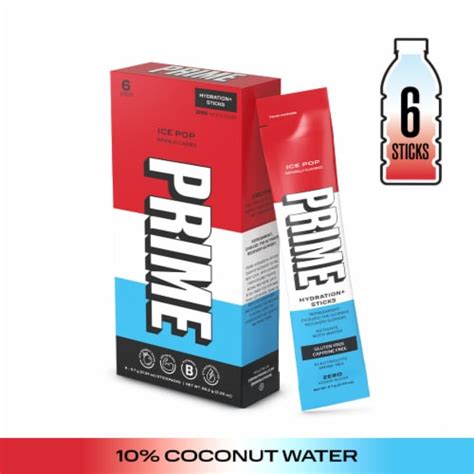 Prime Zero Added Sugar Ice Pop Drink Mix Packets, 6 Packets - Kroger