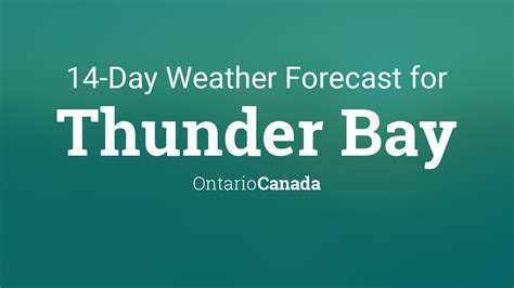 Thunder Bay, Ontario, Canada 14 day weather forecast