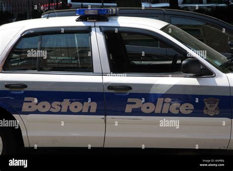 Boston Police Department Car Massachusetts USA Stock Photo - Alamy