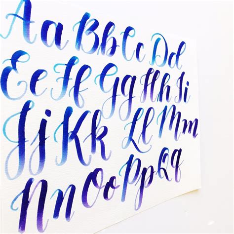 Calligraphy Lower Case Alphabet Letters