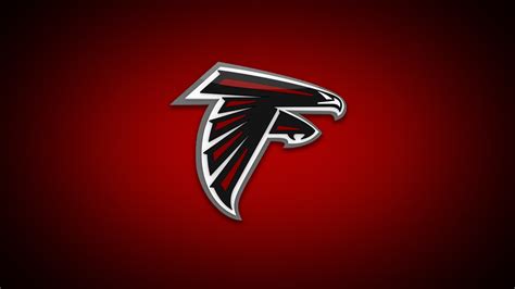 falcons, Atlanta Falcons, Logo, Red background, Minimalism Wallpapers ...