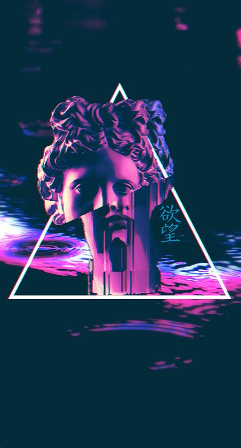 1920x1080px, 1080P free download | Split Drip, vaporwave, statue ...