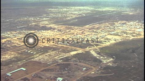 Aerial view of Bien Hoa Air Base in South Vietnam. HD Stock Footage ...