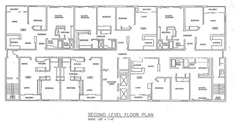 Beech Tower Floor Plan Second Floor | San Diego Downtown Communities