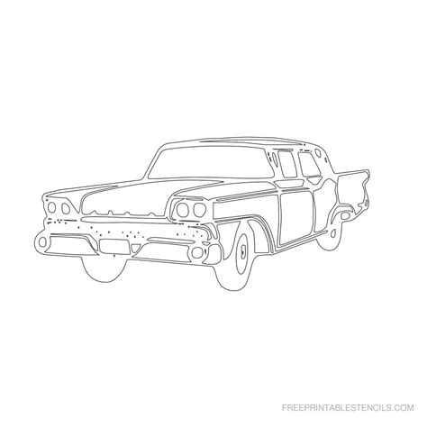 Free Printable Classic Car Stencils