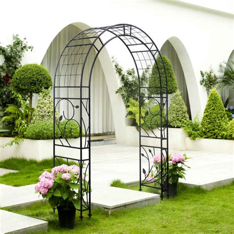 Jardineer Modern Metal Garden Arch Trellis Series