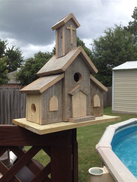 Church birdhouse Bird Houses Ideas Diy, Homemade Bird Houses, Unique ...