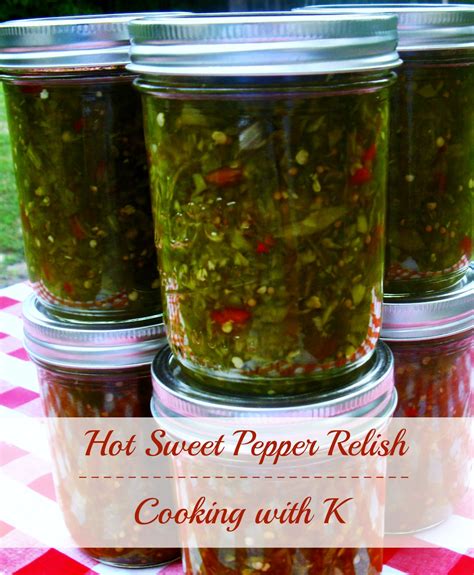 hot green pepper relish recipe