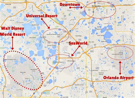 Orlando Theme Parks Map