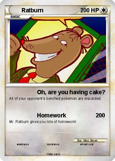 Pokémon Ratburn - Oh, are you having cake? - My Pokemon Card