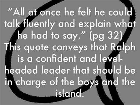 Leadership quotes of ralph in lord of the flies - jzacomedy