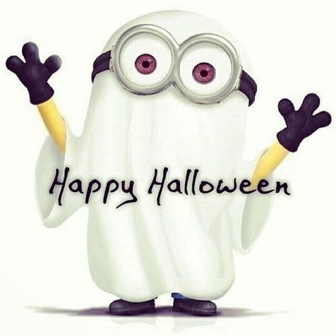 Happy Halloween Ghost Minion｡ ‿ ｡ See my Despicable Me Minions pins ...