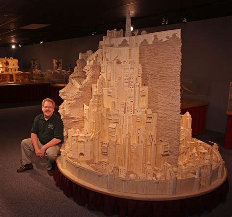 The biggest matchstick sculpture – The Minas Tirith model created out ...