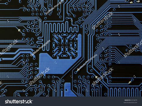 Blue Circuit Board Stock Photo 2518279 - Shutterstock