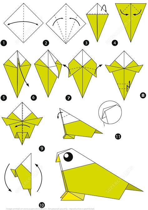 Papercraft Tutorial Origami Bird