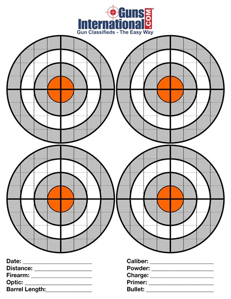 Free Printable Targets For Sighting In A Rifle