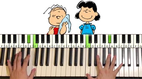 Linus And Lucy (Piano Tutorial Lesson) - YouTube