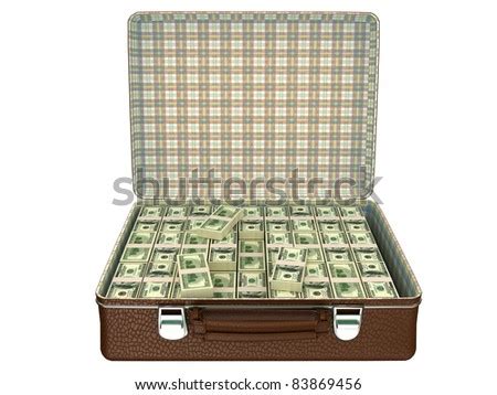 Million Dollars In Suitcase Isolated On White Stock Photo 83869456 ...