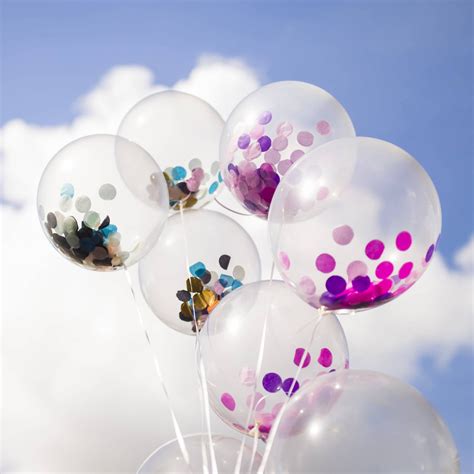 Clear Confetti Balloons and Giant Confetti Balloons — Shimmer & Confetti