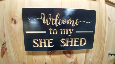 She Shed, She Shed Sign, She Shed Decor, Wooden She Shed Sign, She Shed ...