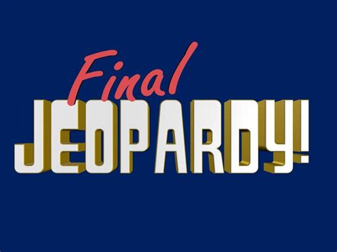 Final Jeopardy (1998-99) Logo by Dadillstnator | ? logo, Finals, North ...