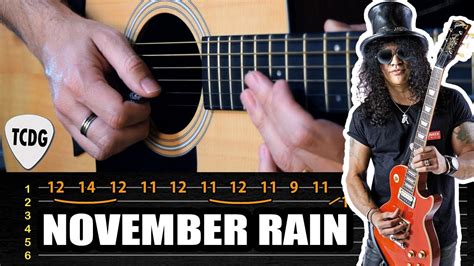 Como tocar el solo de NOVEMBER RAIN en guitarra acústica | Tablaturas ...