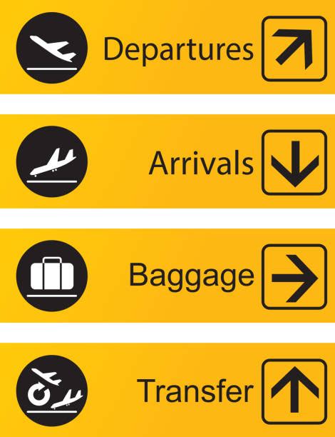 Airport Departure Sign Illustrations, Royalty-Free Vector Graphics ...