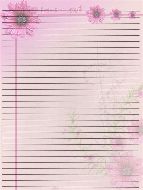 Downloadable Cute Printable Notebook Paper