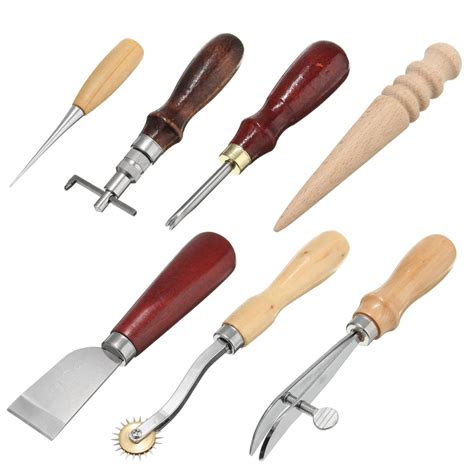 7pcs Leather Carft Tool Hand Cutter Stitching Sewing DIY Toolkit ...