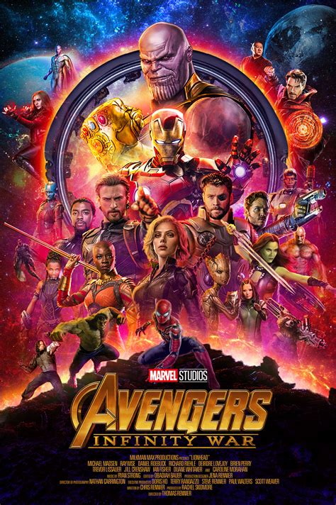 Avengers Infinity War Official Poster (Recreated) :: Behance