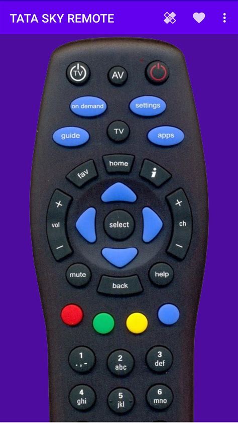 TaTa Sky Remote App- Remote For Tata Sky Setup Box for Android - APK ...