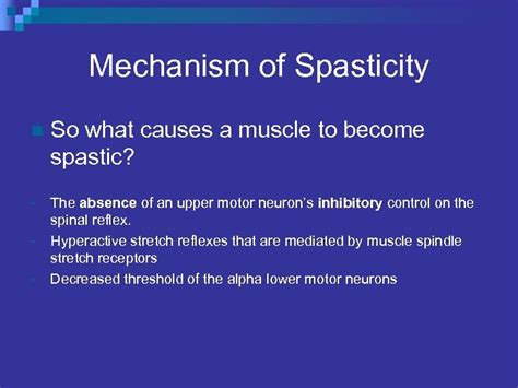 Spasticity What Causes it and Can it be