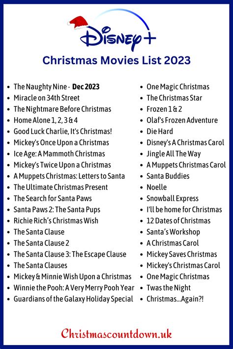 Disney Plus Christmas Movies List For 2024