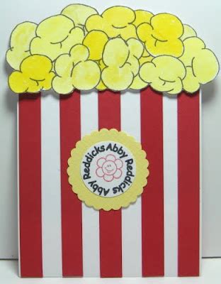 Angel Stamper 2: Popcorn Birthday Invitations