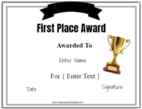 FREE Winner Certificate template | Customize Online & Print at Home