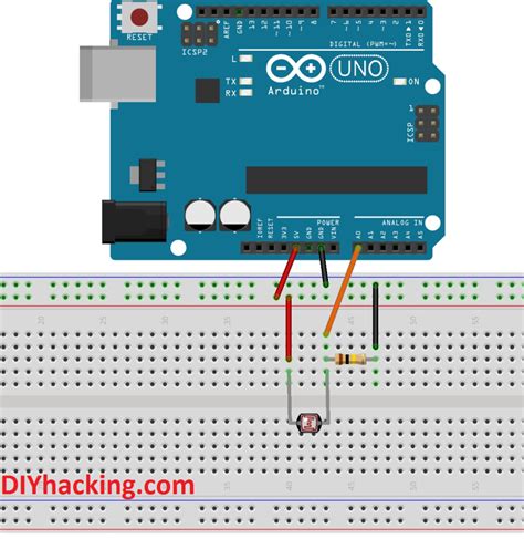 Ldr Sensor Circuit Diagram With Arduino