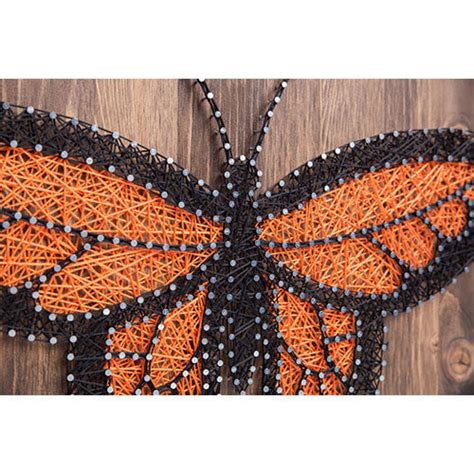 Orange Monarch Butterfly String Art Kit - String of the Art