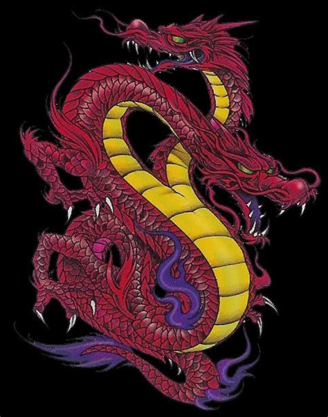 Red Two Headed Dragon by KapootMeister on DeviantArt